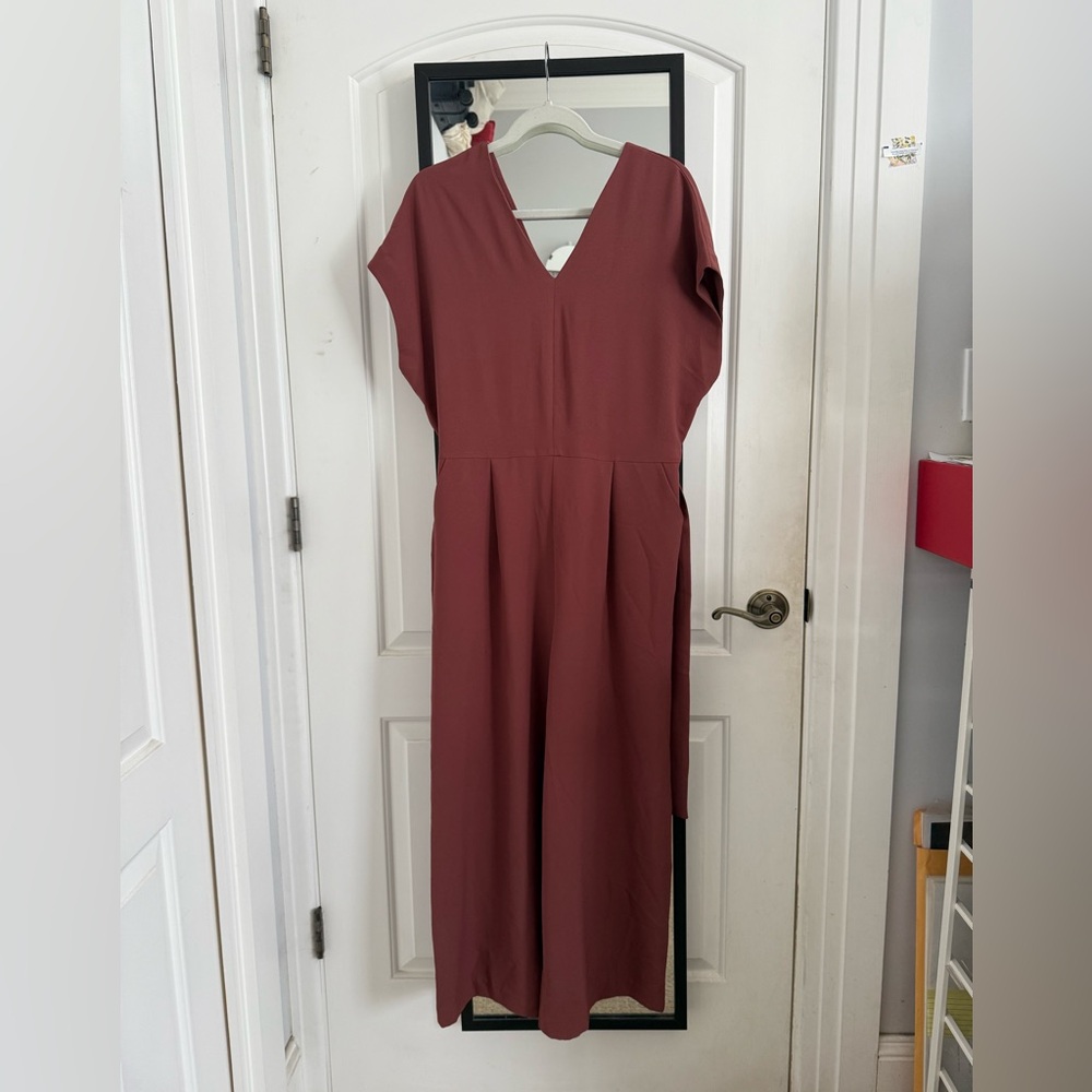 Oak + Fort Burgundy Jumpsuit